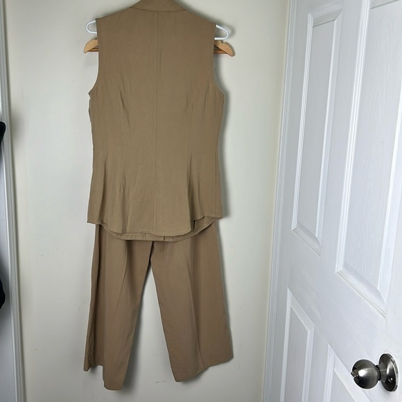 Tristan Waistcoat Vest & Hi rise wide leg Pants Two Set Size Medium - Picture 8 of 13
